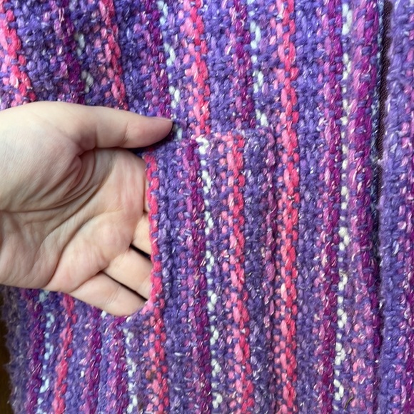 ECUADORIAN CLOTHING COMPANY UEC Girls Size 8 Handmade Pink Purple Zipper Jacket - Picture 5 of 10